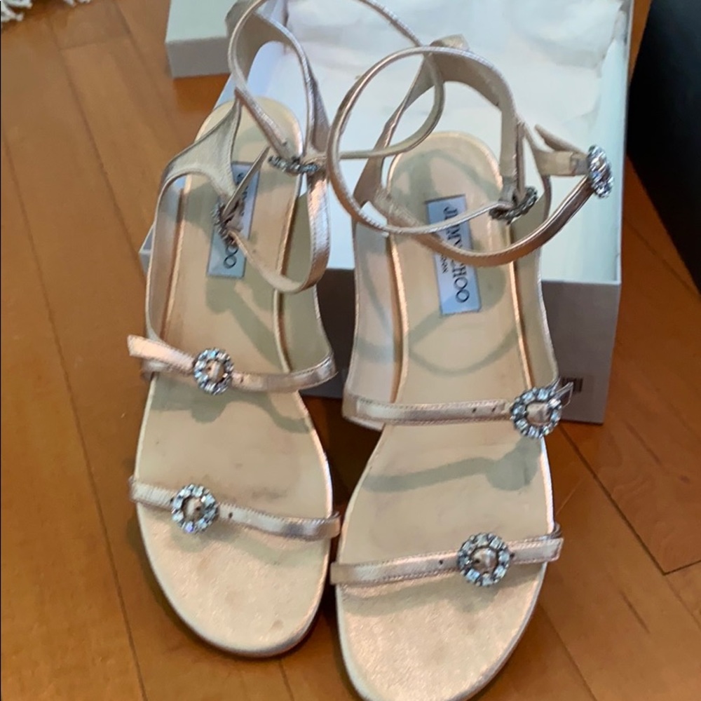 Jimmy Choi sandal with Swarovski crystals